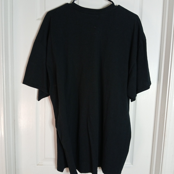 St. Patricks Lucky Black Novelty Tee Shirt with Cat and Llama Design 2X - Picture 4 of 4